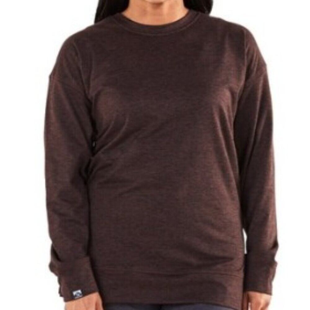 Storm Creek Sidekick Crew Long Sleeve | Rosewood Color | Size Large